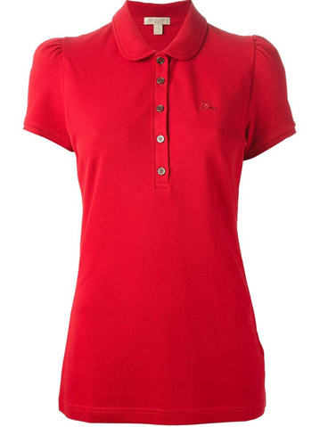 Red women Polo shirt